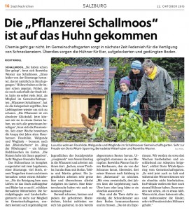 auf das Huhn gekommen